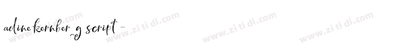 adinekernberg script字体转换 adinekernberg script字体转换